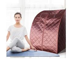 Sauna 700W Portátil Caja De Baño Sala De Vapor Calentador Rápido Desintoxicación Fumigación Barril Bolsa De Almacenamiento Control Inteligente, Escote Velcro 65 ℃, 95 * 80 * 70CM, Color Café