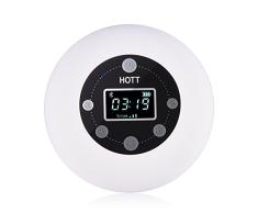 Lazmin Radios de Ducha a Prueba de Agua de HOTT, Mini Radio estéreo de Manos Libres inalámbrico Bluetooth con Altavoz FM para baño