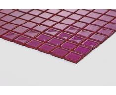 Cristal mosaico de azulejos esterilla de yoga Lila con brillantina. Revestimiento para paredes (MT0069 GTDE) es 30 cm x 30 cm
