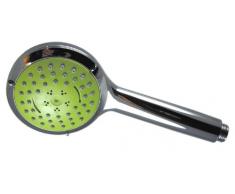 Bricoperl - Valaxa 2 wtf dc 9 vx-ii cabezal de ducha de mano eco 3 chorros antical 9 l / min cromo / verde