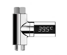 LED Digital Ducha Celsius Temperatura Pantalla Termómetro de agua, Faucet Ducha Termómetro Monitor de temperatura