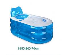 LL-Bañera portátil del PVC del balneario de los baños de la tina con el cubo plegable de la bañera inflable de la bomba , large