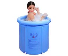 Adultos Bañera inflable Plegable baño Inflable más gruesa portatil más gruesa piscinasBaño de uso múltiple caja multifunción sauna baño bañera bañera sala de vapor. (Size : 75x75x85cm)