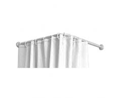 BARRA BLANCA PARA CORTINA CURVA DE 70X100 A 175CM