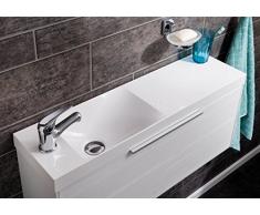 Fackelmann lavabo de armario scera/frontal color pino estructura Blanco/para platillos hueco Izquierda/79,5 cm de ancho