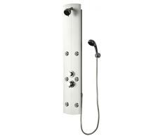 DP Grifería Hidro Punta Cana - Columna de ducha hidromasaje (PVC) color plata