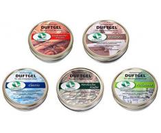 Sudorewell Gel Aroma Variación para Sauna, Cabina de Infrarrojos y Cuarto de Baño, 5 X 80G Botes