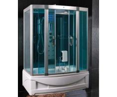 Baño Italia cabina hidromasaje con bañera 150 x 90 cm Full opcional multifunción con baño turco l