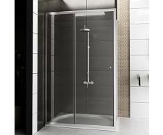 Mampara de cristal esquina diseño cabina de ducha 120 x 80 x 190 cm Apertura Derecha o Izquierda/TOP Oferta Especial.
