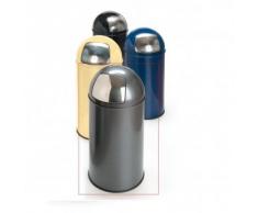 V-Part VB 404550 - Papelera (40 L, tapa giratoria), color gris