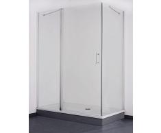 Galdem GABDA45 mampara de 140 x 80 cm Cabina de ducha de cristal para baño vidrio 6 mm