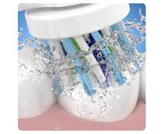 Oral-B CrossAction - Set de 4 recambios para cepillo de dientes eléctrico recargable (cabezal redondeado con diseño de inspiración profesional para limpiar diente por diente), azul