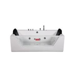 Bañera de hidromasaje Whirlpool Lugano Spa en blanco Cuarto de baño