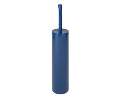 mDesign Escobillero de baño con cepillo para inodoro - Moderno y elegante soporte con escobilla de baño - Fabricación de alta calidad - En plástico duradero - azul marino