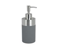 Wenko Creta Dosificador Jabón 0.31 L, Poliestireno, Gris, 7x8.2x17.6 cm