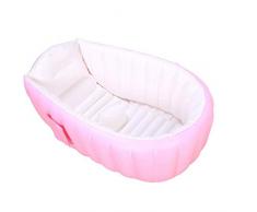 Eeayyygch Piscinas Prácticas Portátil Grueso Hardy Niño Adulto Bañera Sauna Baño La Bañera Plegable QLM-Bañera Hinchable y bañera Inflable (Color: Rosa), Rosa, 98 cm,