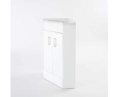 Mueble de Lavabo de Esquina con 2 Puertas