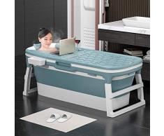 Portátil Plegable Bañera Adultos Niños Piscina Gran Plástico Independiente Bañera Cubo de Bañera de Bañera para Adulto con Cubierta