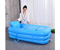 Neilyn Gran bañera para adultos Práctico portátil para niños Bañera inflable para adultos Salud Baño para sauna Doble uso plegable Bañera para niños Inflable para niños Piscina verde Protección del medio ambiente Pvc