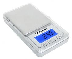 Orbegozo PC 3000 3000-Báscula electrónica de precisión, Plata, Acero inoxidable