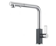 Franke 115.0392.370 - Grifo (Lavabo de baño, Cromo, Grafito, Metal, Grifos de palanca, Solo, Cerámico)
