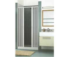 Mampara de Ducha frontal en PVC, dos puertas, 120XH185 cm