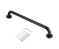 BSTKEY - Mango de ducha de aluminio negro para bañera o inodoro, 50 cm, para personas mayores, discapacitados, movilidad y ayuda diaria a la vida