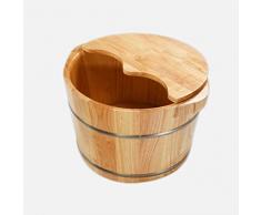 MZZYP Baño de pies de hidromasaje baño de pies Barril, Robusto y Durable Cedro Natural Sauna de Madera del pie de hidromasaje Pueden Tomar masajes en los pies for Mejorar el sueño (Color : B)