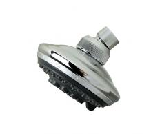 Alcachofa de ducha con 5 funciones, articulada, forma esférica, 9,5 cm, JL12RRO
