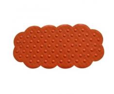 MSV 140196 - Goma Alfombra de baño antecedentes carbonato de Calcio Naranja 92 x 44 x 0,1 cm