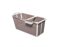 CKR Adulto Bañera Portátil Plegable Bañera, Confortable Bañera Plegable para Adultos, La Bandeja del Hogar Grande Ducha De Hidromasaje Plegable,Rosado