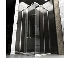 Cabina de ducha/Mampara Incluye cristal los arañazos/90 X 90 X 190/esquina ducha/baño/baño/ducha etc.