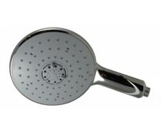 Bricoperl - Kitriana dcg 12 alcachofa de la ducha kr eco plana 3 chorros antical 12 l/min de cromo/gris