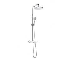 Roca A5A9780C00 Colección Even Round - Columna de ducha termostática, Cromado