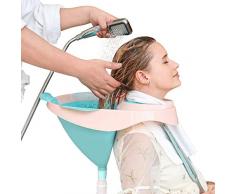 H&RB Lavabo portátil, Plegable Mirando hacia Arriba en el champú champú artefacto casa Cuenca reclinable de Lavado, Adecuado para los Ancianos, Mujeres Embarazadas, Pacientes