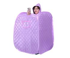 ZFF Sauna De Vapor Portátil Maceta, Sauna Cabina Baño Sauna Caja Adelgazar Cuerpo Cara, 2L SPA Tienda para Hogar, Remoto Controlar Temperatura