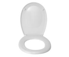 Wenko Bergamo Asiento de Inodoro, Duroplast, Blanco, 44.4x37.2x3 cm