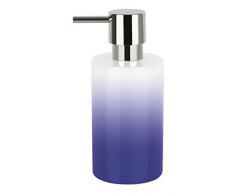 Spirella colección Tube, Dispensador de jabón líquido 7,0 x 7,0 x 16,0 cm, Porcelana, Azul