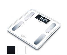 Beurer BF400 Báscula Diagnóstica, Gran Capacidad 200 Kg, Gran Plataforma 31 X 31 cm, Pantalla LCD Retroiluminada Grandes Dígitos 3.5 cm, Color Blanco