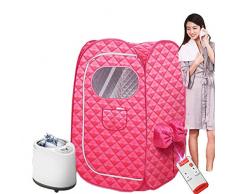 Sauna Hogar Portátil Sauna Portatil Terapéutico Vapor Personal SPA Hogar Rosa (Color : B)