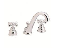 Nobili rubinetterie grc5011/1CR batería 3 agujeros lavabo con desagüe