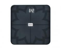Medisana BS 450 connect báscula analítica digital de 180 kg, báscula personal para medir la grasa corporal, el agua corporal, la masa muscular, el peso de los huesos, báscula de grasa corporal con app