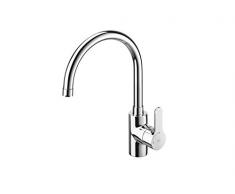 Roca L20 A5A8409C00 - Grifo monomando de cocina cromo caño curvo