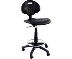 Piqueras y Crespo T31 - Taburete de trabajo ergonómico, giratorio y regulable en altura