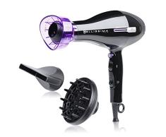 Imetec Bellissima Revolution BHD2 2000 Secador de pelo profesional con rotación automática, 2000 W, 8 combinaciones de aire y temperatura, tecnología de iones, difusor incluido