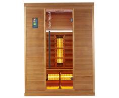 BP Infra 4 Health I-150 - Sauna con Cabina de Infrarrojos (Madera de Cedro, para 2 o 3 Personas)
