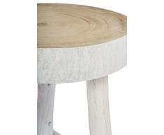 elbmöbel – Taburete (rústico Blanco Madera Taburete Taburete de Madera