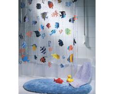 Spirella Fish Multicolor - Cortina para ducha de vinilo (180 cm x 200 cm)
