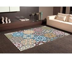 Oedim Alfombra Hexagonos Multicolor PVC | 95 cm x 165 cm | Moqueta PVC | Suelo vinilico | Decoración del Hogar