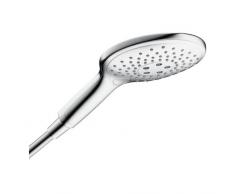 Hansgrohe 28588000 Raindance Select S 150 ducha de mano, 3 tipos de chorro, ahorro de agua, cromo